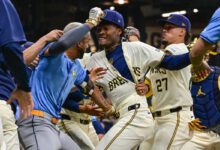 Abner Uribe, José Siri ejected after throwing punches in brawl in Brewers’ win over Rays