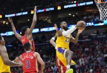 NBA play-in: Lakers fend off Pelicans rally, advance to face Nuggets; Zion Williamson leaves late with injury