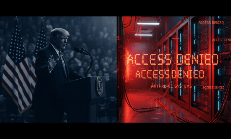 President Trump orders an immediate ban on Anthropic AI following a Pentagon standoff. Discover the impact on national security, autonomous weapons, and the tech industry.